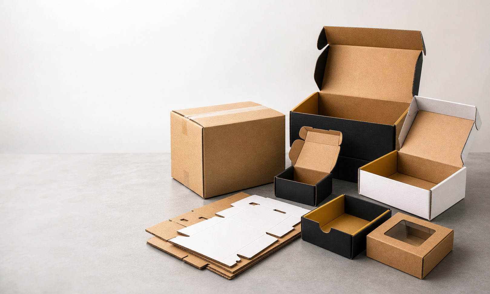 Technical comparison diagram showing when to choose an RSC box versus a die-cut box based on fit, setup, MOQ, and packing speed.