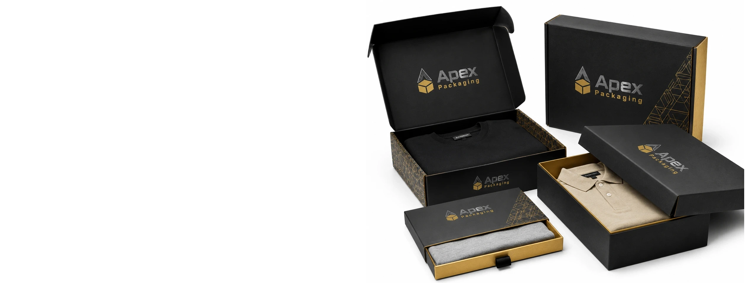 Professional packaging illustration for apparel packaging.
