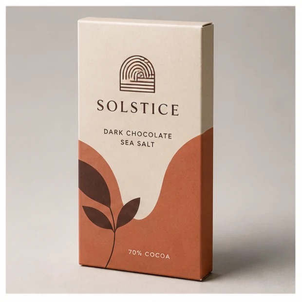 Apex Packaging branded chocolate bar boxes