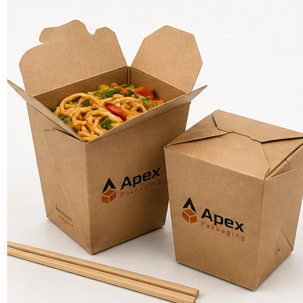 Apex Packaging branded custom food boxes