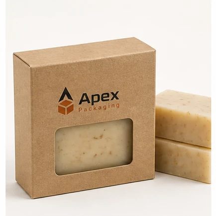Apex Packaging branded soap boxes