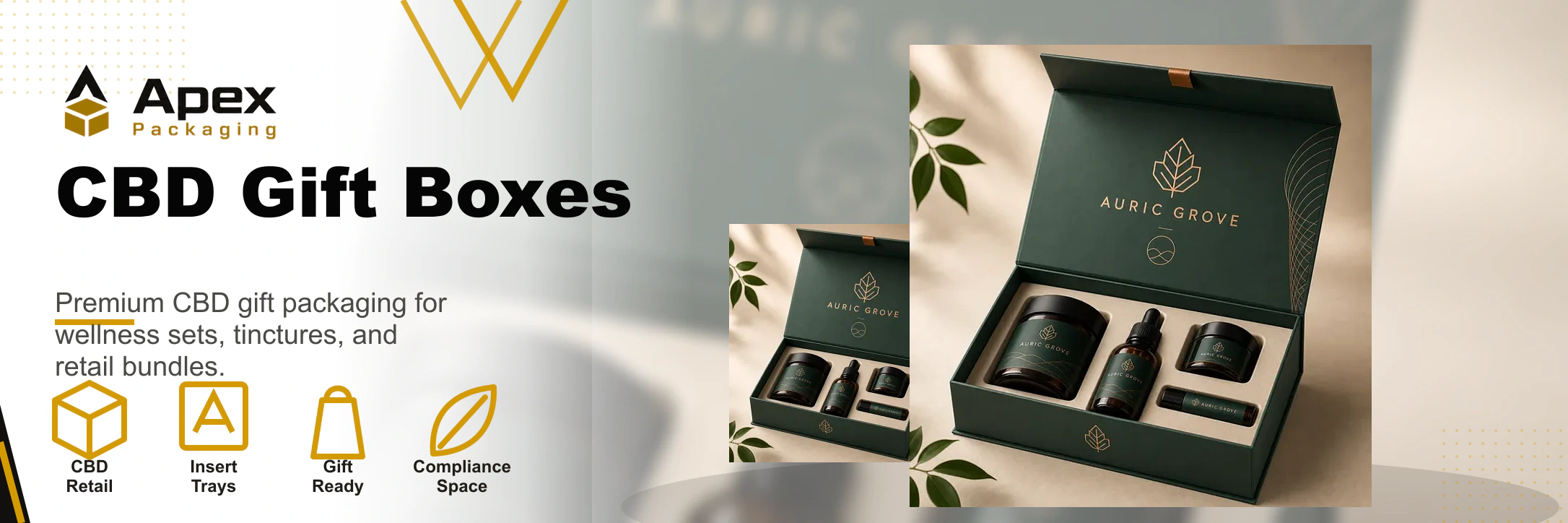 Professional packaging illustration for CBD packaging boxes.