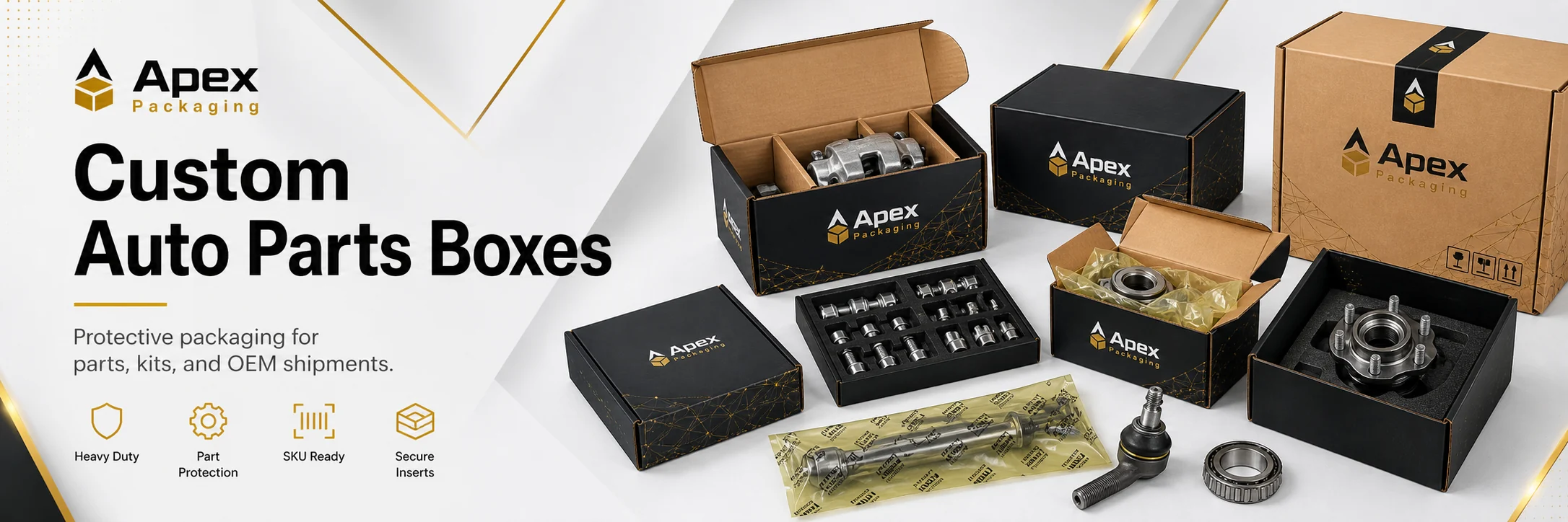 Auto Parts custom packaging hero banner