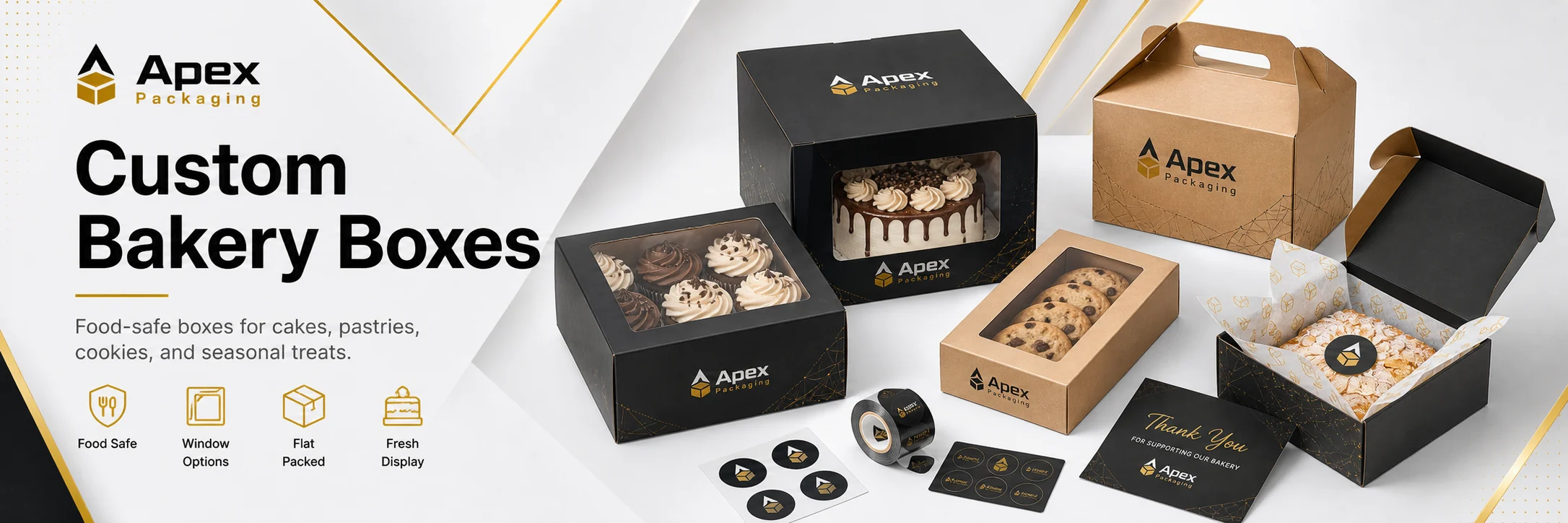 Bakery Boxes custom packaging hero banner