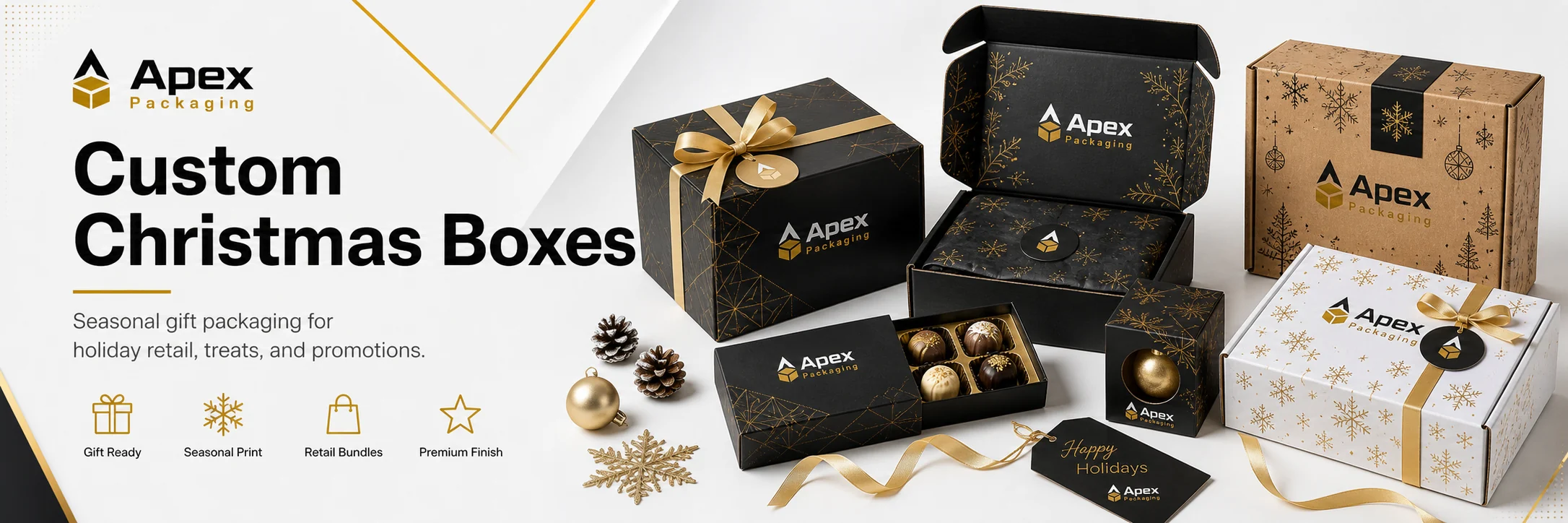 Christmas Boxes custom packaging hero banner