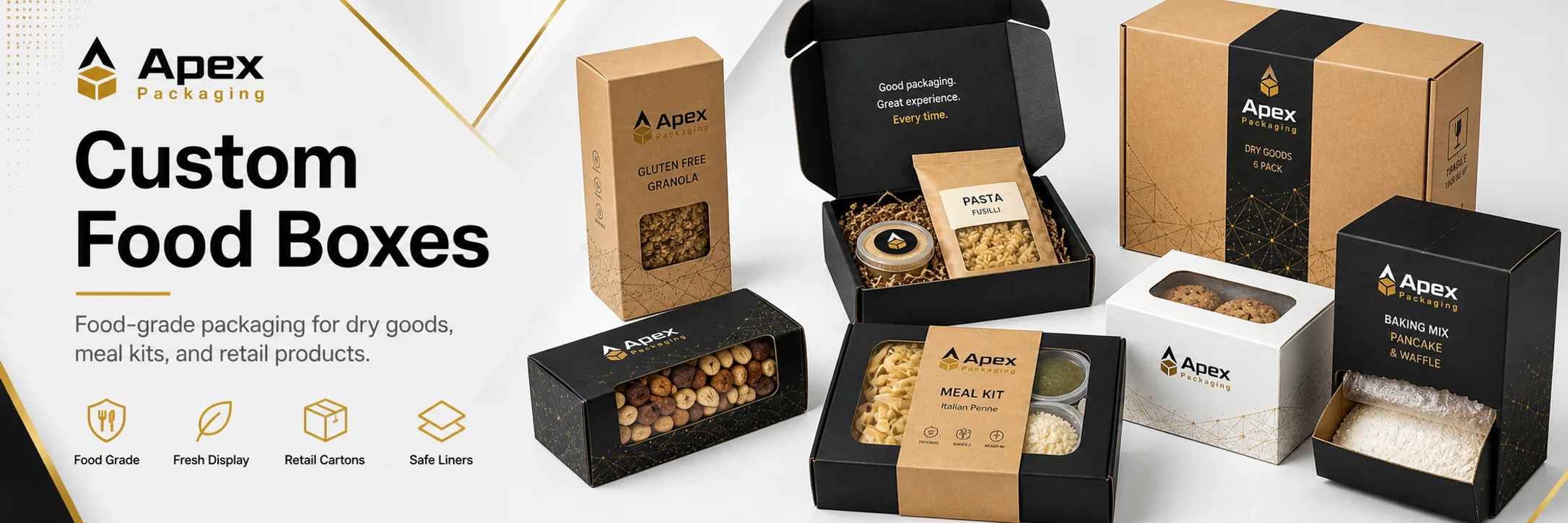 Food Boxes custom packaging hero banner
