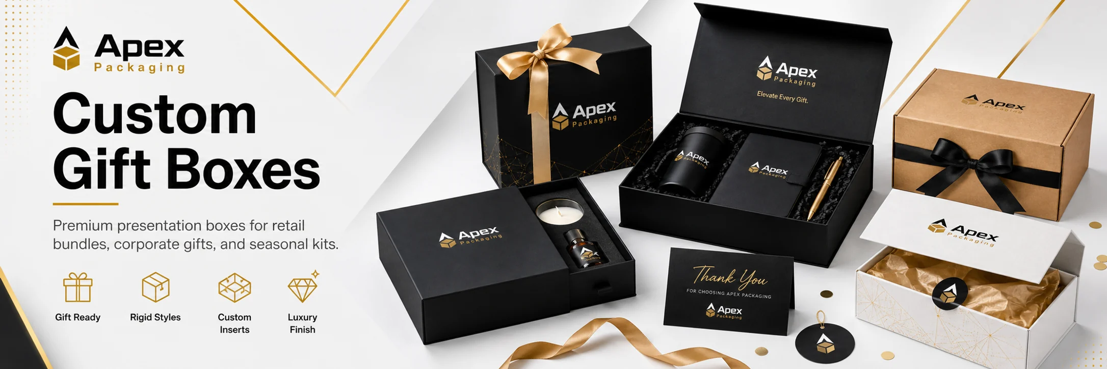 Gift Boxes custom packaging hero banner