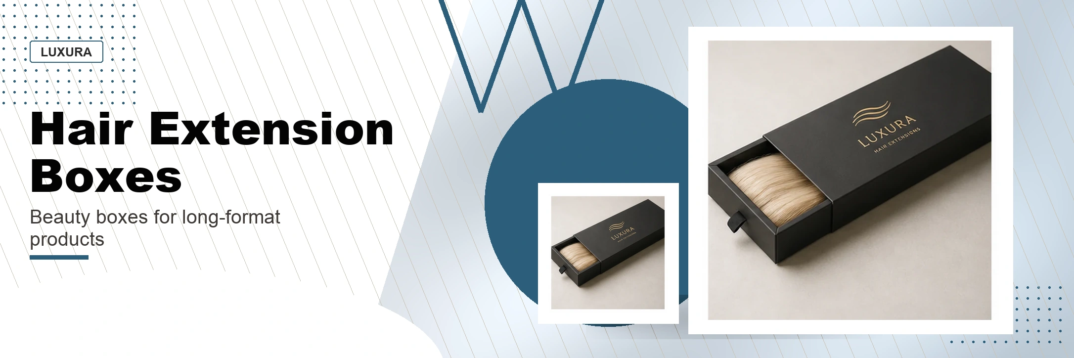 Hair Extension Boxes custom packaging hero banner
