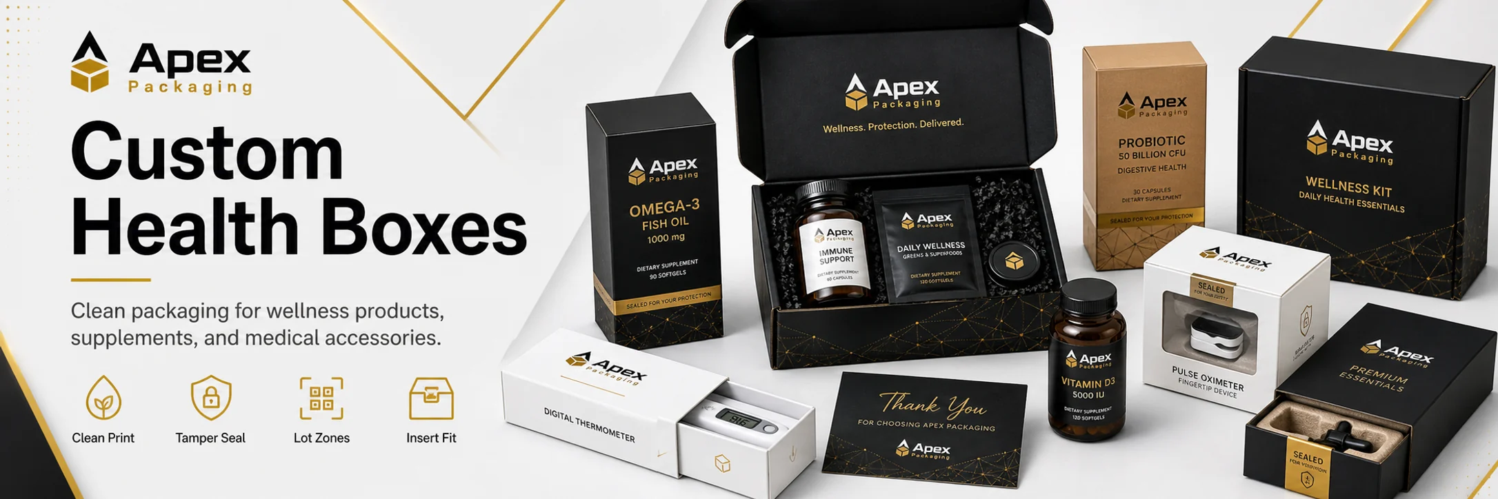 Health Boxes custom packaging hero banner