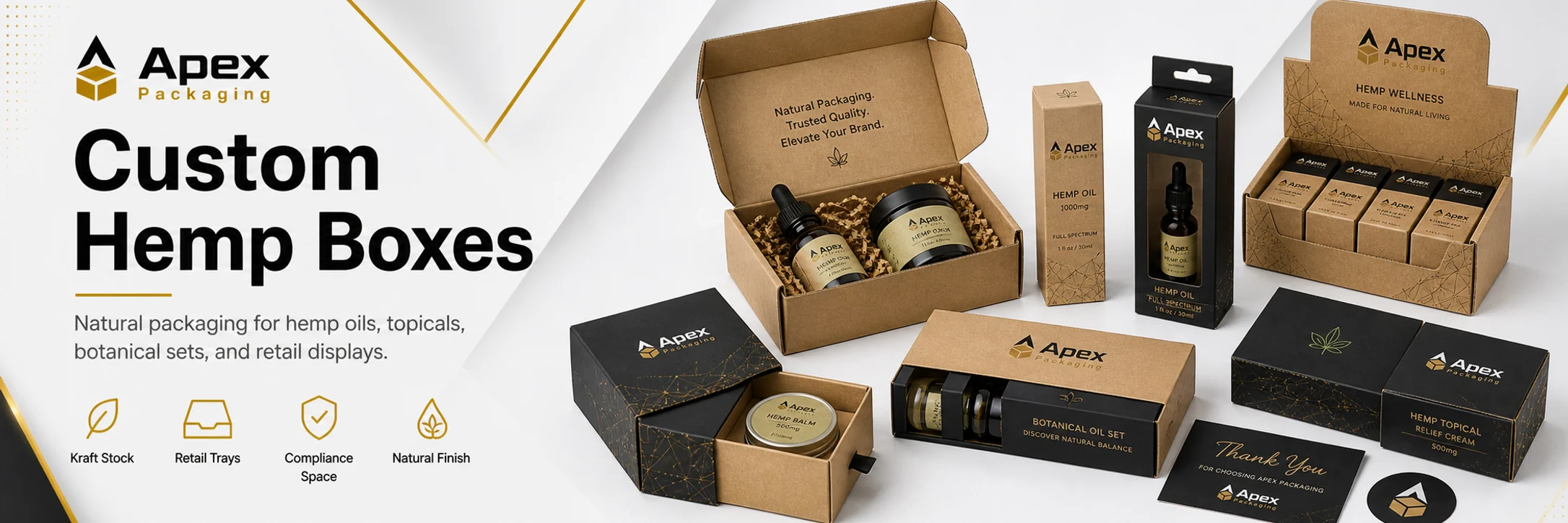Hemp Boxes custom packaging hero banner