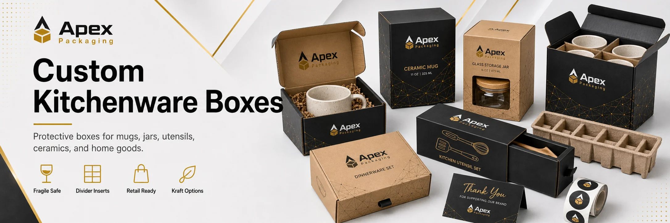 Kitchenware Boxes custom packaging hero banner