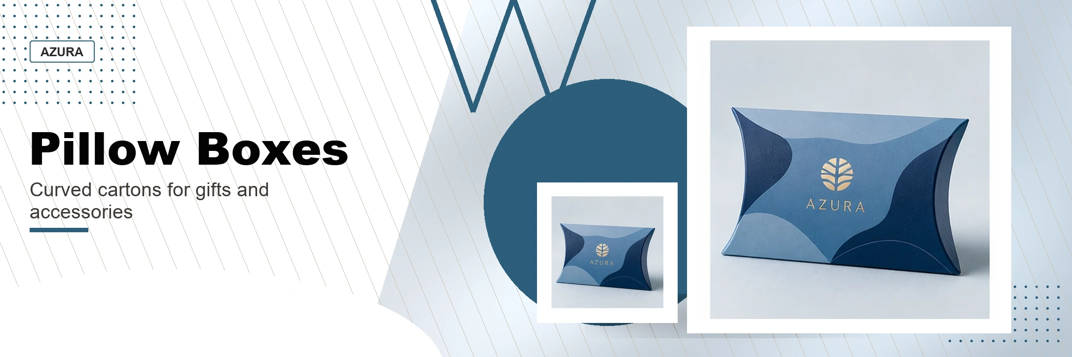 Pillow Boxes custom packaging hero banner