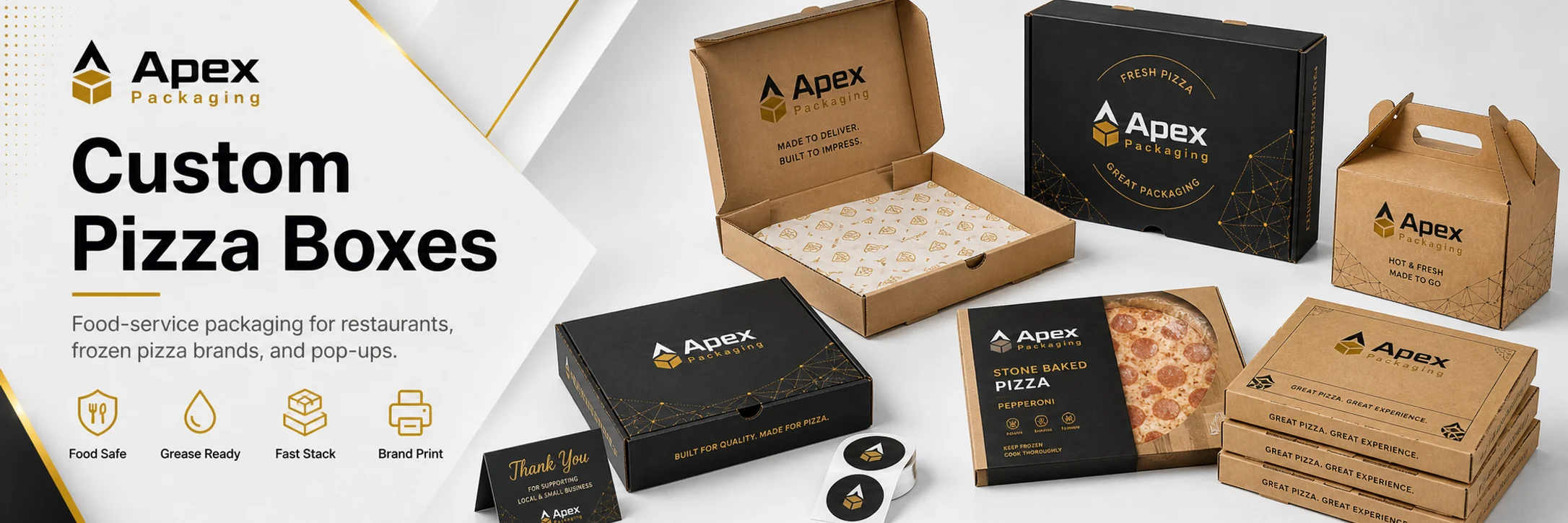 Pizza Boxes custom packaging hero banner