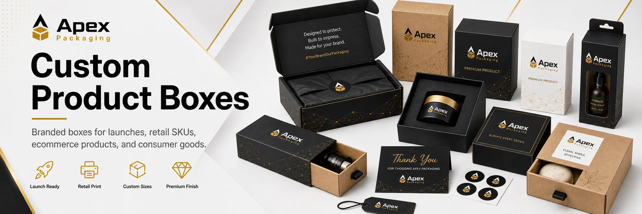 Product Boxes custom packaging hero banner