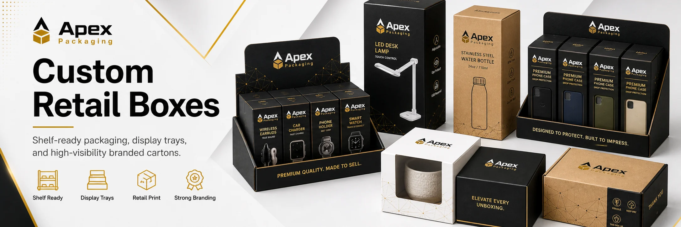 Retail Boxes custom packaging hero banner