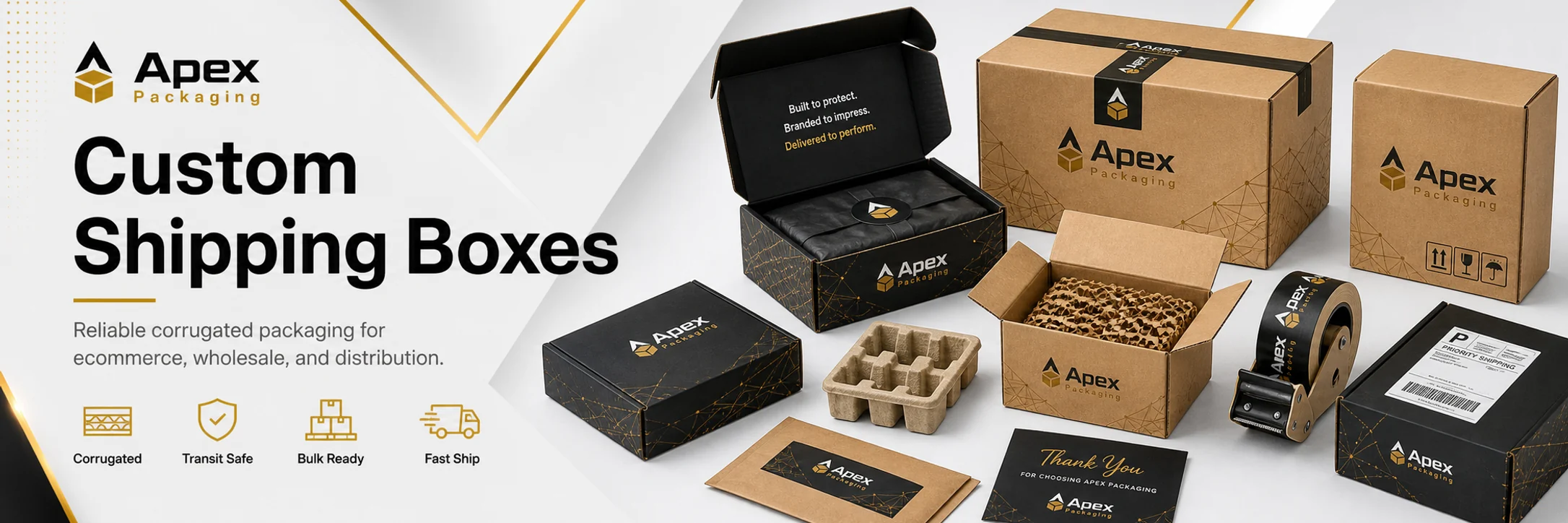 Shipping Boxes custom packaging hero banner