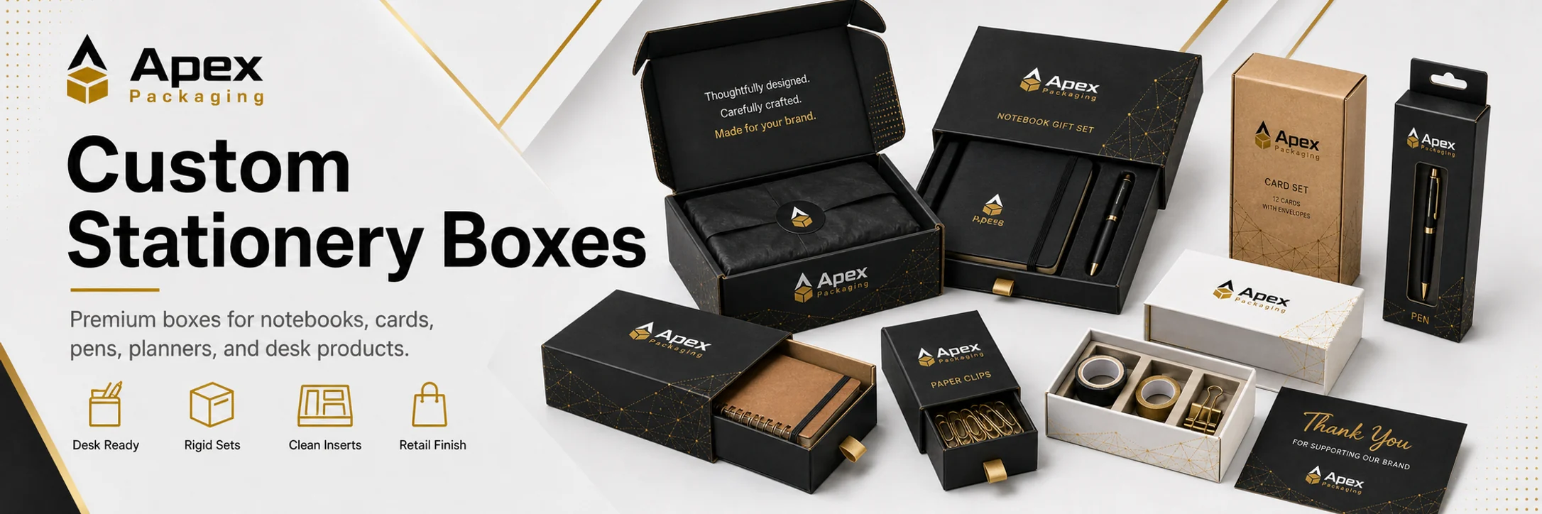 Stationery Boxes custom packaging hero banner