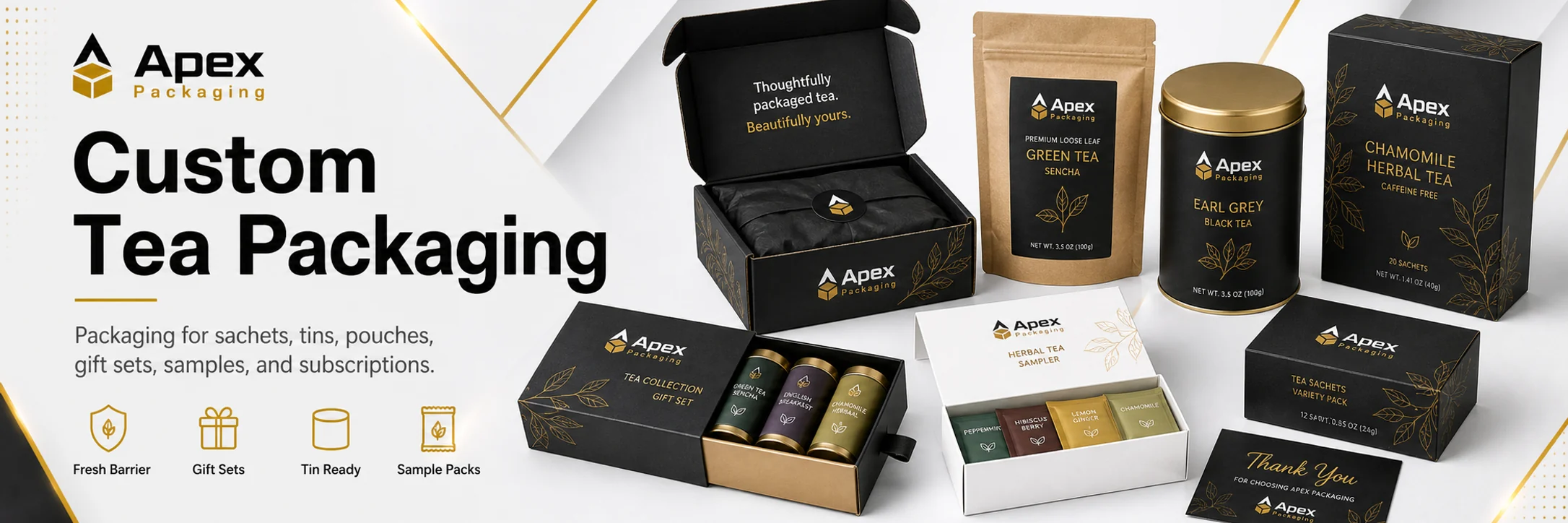 Tea Packaging custom packaging hero banner